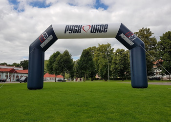 brama reklamowa z nadrukiem