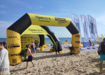 brama reklamowa z nadrukiem