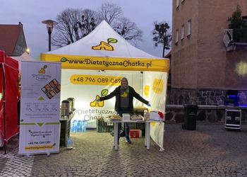 namiot stelażowy z nadrukiem