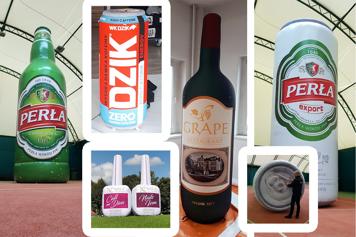 Reklama pneumatyczna - dmuchane repliki produktów